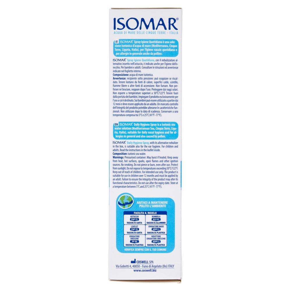Isomar Spray Igiene Quotidiana Naso e Orecchie 100 ml